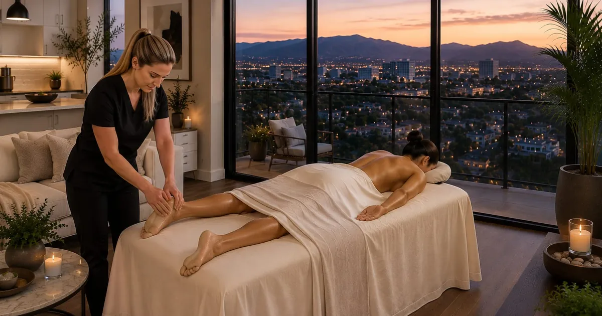 Mobile massage in Riverside, Southern California